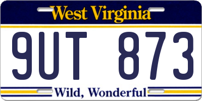 WV license plate 9UT873