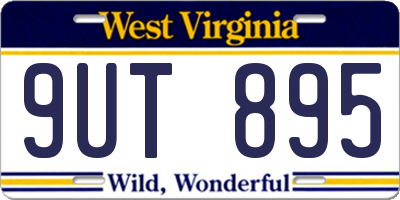 WV license plate 9UT895