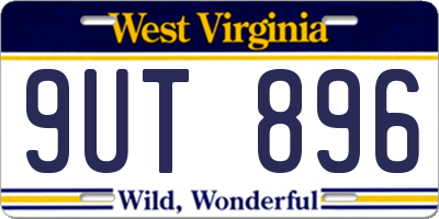 WV license plate 9UT896