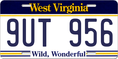WV license plate 9UT956