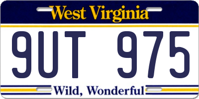 WV license plate 9UT975
