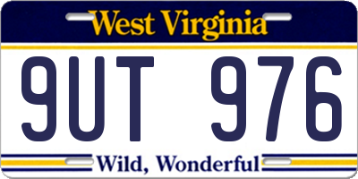 WV license plate 9UT976