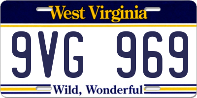 WV license plate 9VG969