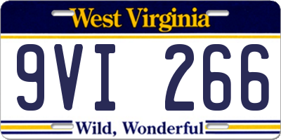 WV license plate 9VI266