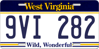 WV license plate 9VI282