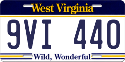 WV license plate 9VI440