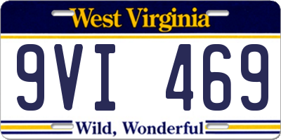 WV license plate 9VI469