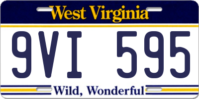 WV license plate 9VI595