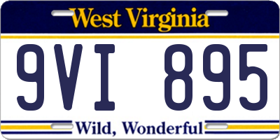 WV license plate 9VI895