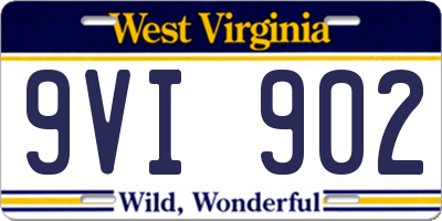WV license plate 9VI902