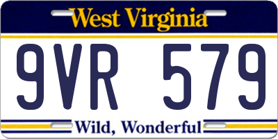 WV license plate 9VR579