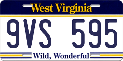 WV license plate 9VS595