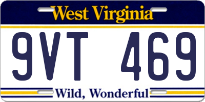 WV license plate 9VT469