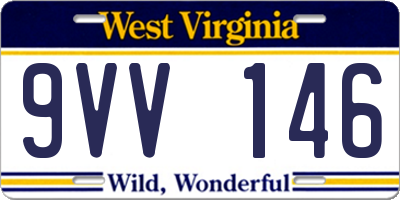WV license plate 9VV146