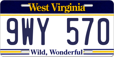 WV license plate 9WY570