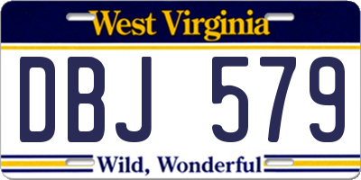WV license plate DBJ579