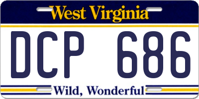 WV license plate DCP686