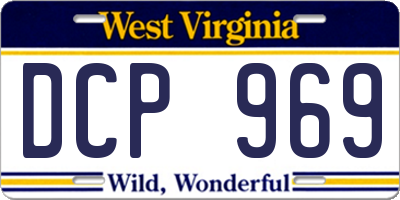 WV license plate DCP969