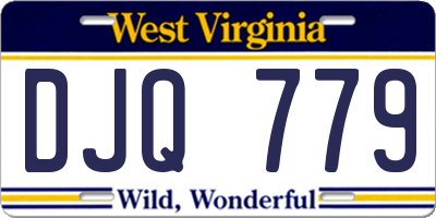 WV license plate DJQ779