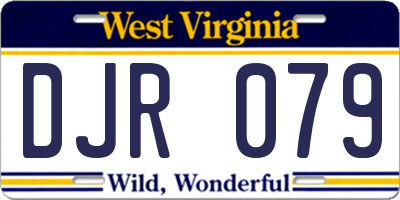 WV license plate DJR079