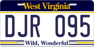 WV license plate DJR095