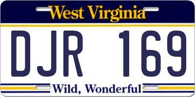 WV license plate DJR169