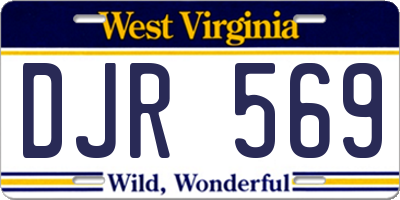 WV license plate DJR569