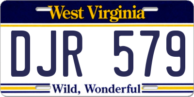 WV license plate DJR579