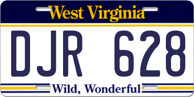 WV license plate DJR628