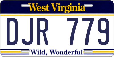 WV license plate DJR779