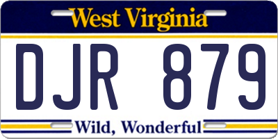 WV license plate DJR879
