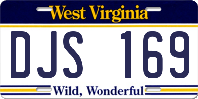 WV license plate DJS169