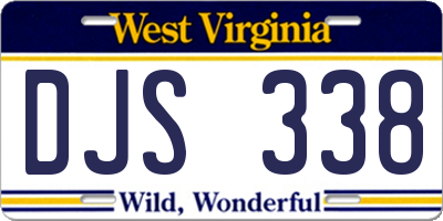 WV license plate DJS338