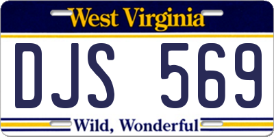 WV license plate DJS569