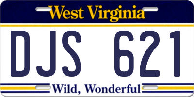 WV license plate DJS621