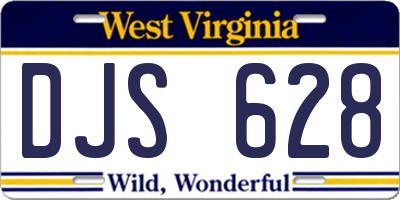 WV license plate DJS628