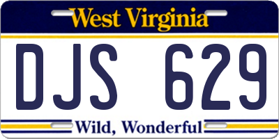 WV license plate DJS629