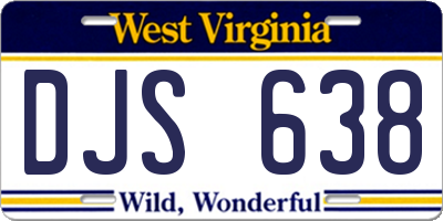 WV license plate DJS638