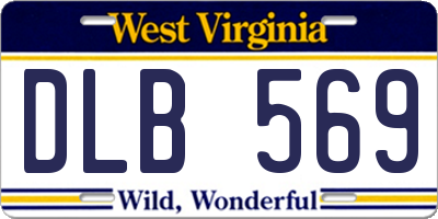 WV license plate DLB569