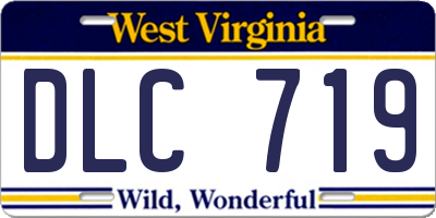 WV license plate DLC719