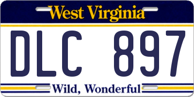 WV license plate DLC897