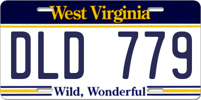 WV license plate DLD779
