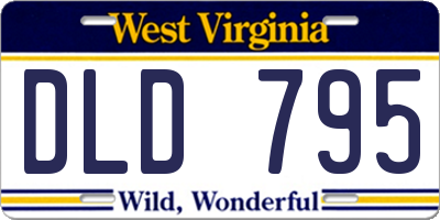 WV license plate DLD795