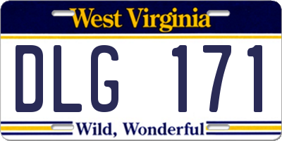 WV license plate DLG171
