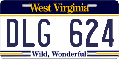 WV license plate DLG624