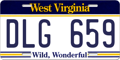WV license plate DLG659