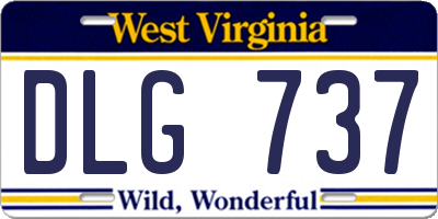 WV license plate DLG737