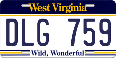 WV license plate DLG759