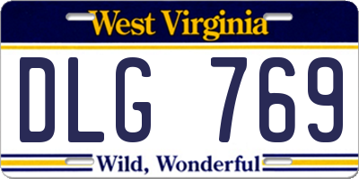 WV license plate DLG769