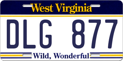 WV license plate DLG877